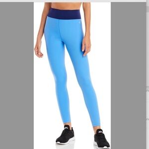 All Access by Bandier Blue Colorblock Leggings, Size Small